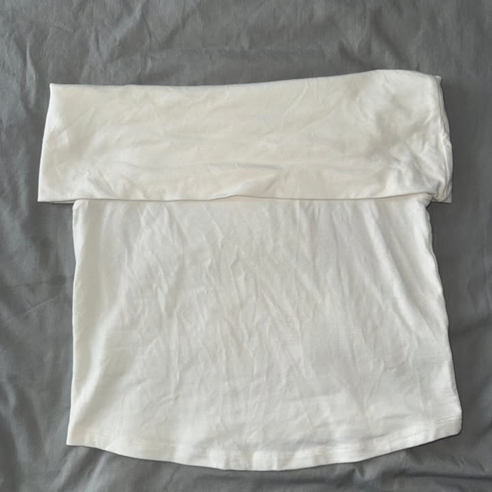 Aerie Off-Shoulder White Tube Top